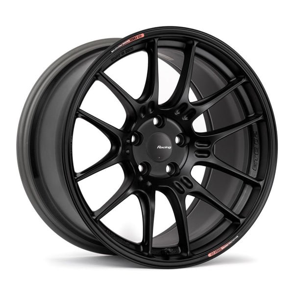 Enkei GTC02 19x10.5 5x114.3 15mm Offset 75mm Bore Matte Black - 534-9105-6515BK