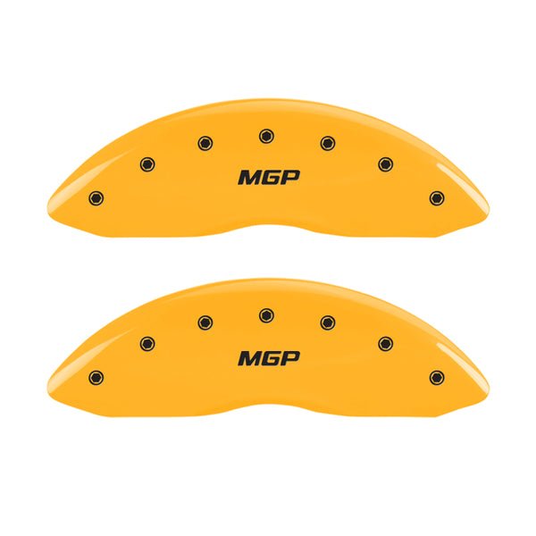 MGP 4 Caliper Covers Engraved Front & Rear MGP Yellow - 17099SMGPYL
