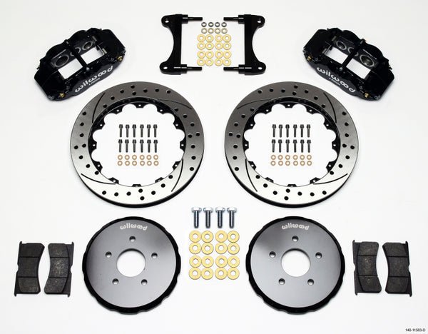 Wilwood Narrow Superlite 6R Front Hat Kit 13.06in Drilled Nissan - 140-11583-D